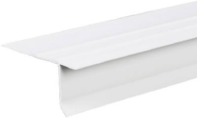 Drip Edge, White Vinyl, 10 Ft.