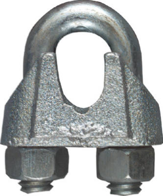 Wire Cable Clamp, Zinc, 3/8 In. (10 pieces)