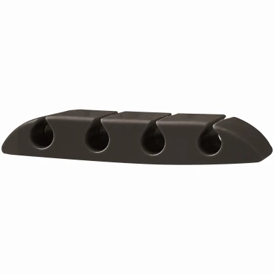 4 Channel Cable Holder, Black, 3-Pk.