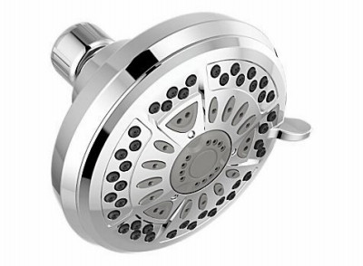 6-Spray Shower Head, Fixed Mount, Chrome