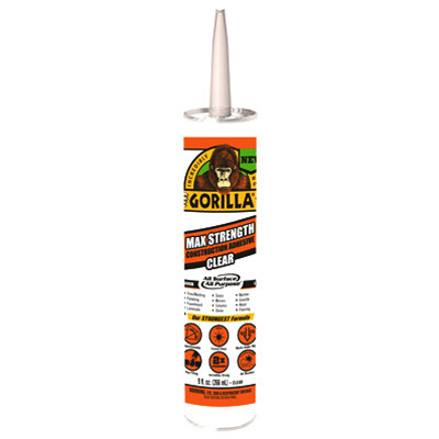 Max Strength, Construction Adhesive, Clear, 9-oz.