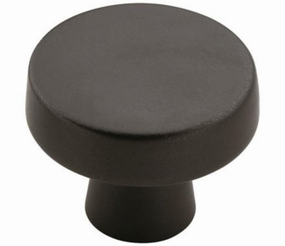 Blackrock Cabinet Knob, Black Bronze, 1-5/16 In.