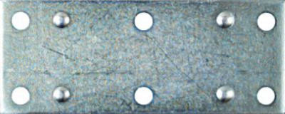 4-Pk., 3-1/2 x 1-3/8 In. Zinc Mending Plate