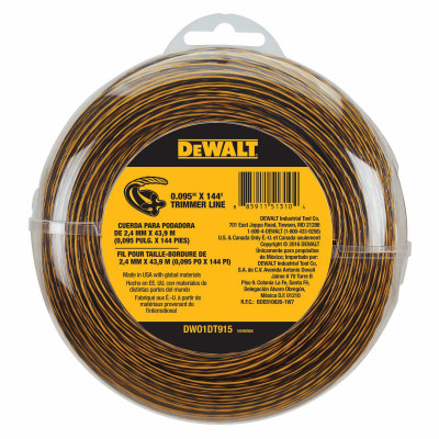 Grass String Trimmer Line, 0.095 In. x 144 Ft.