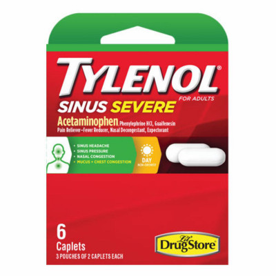 Tylenol Sinus Severe Cablets, 6-Ct.