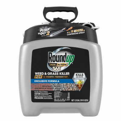 Dual Action 365 Weed & Grass Killer Plus 12 Month Preventer, Pump 'N Go 2 Sprayer, 1.33 Gallon