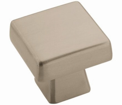 Blackrock Cabinet Knob, Satin Nickel, 1-3/16 In.