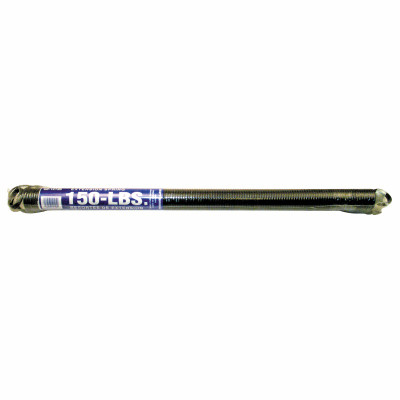 Sectional Garage Door Extension Spring with Safety Cable, Silver Tip, 150 Lbs.