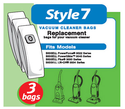 Vacuum Cleaner Bags, Style 7, 3-Pk.