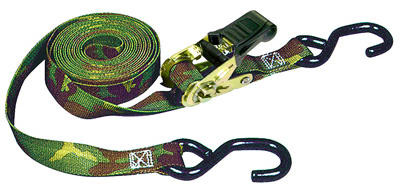 Ratchet Tie Down, 12 Ft., 2-Pk.