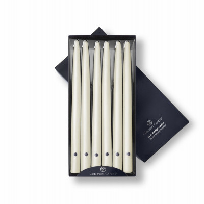 Taper Candle, Ivory, 12 In., 12-Ct. (12 pieces)