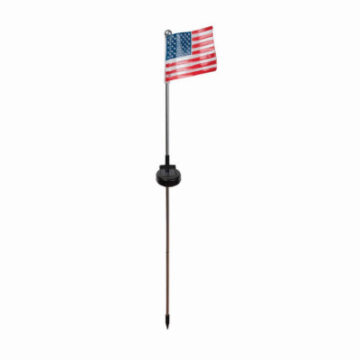 Solar USA Flag LED Stick Light, 29.5 In. High (6 pieces)