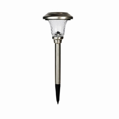 Solar Pathway Light, Metal, Honeycomb Glass Lens, 12 In., 4-Pk. (6 pieces)
