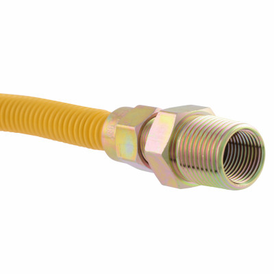 Gas Connector, Epoxy Coated, 5/8 OD x 24 In.