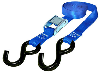 Cam Buckle Tie Down, 6 Ft., 4-Pk.