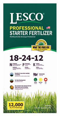 Starter Turf Fertilizer, 18-24-12 Formula, 50 Lbs., Covers 12,000 Sq. Ft