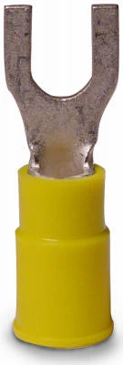 Spade Terminals, Vinyl Insulated, 8-10 Stud, 12-10 AWG, 14-Pk.