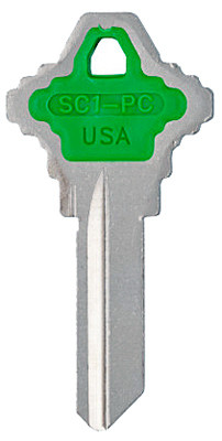 KABA SCHLAGE GREEN KEY BLANK (5 pieces)