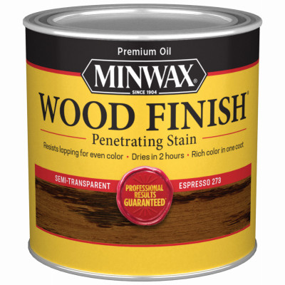 Wood Finish Penetrating Stain, Expresso, 1/2 Pt.