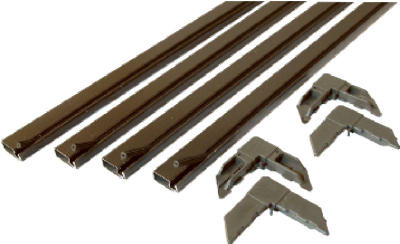 Bronze Make-To-Fit Screen Kit for 60 In. Square Screen