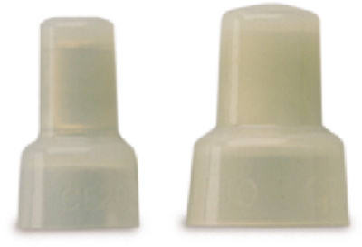Pigtail Connector, White, Nylon, 22-14-AWG, 10-Pk.