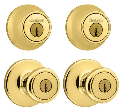 Security Combination Lockset, Brass