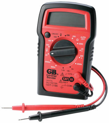 Digital Multimeter, Manual Ranging, 4 Functions