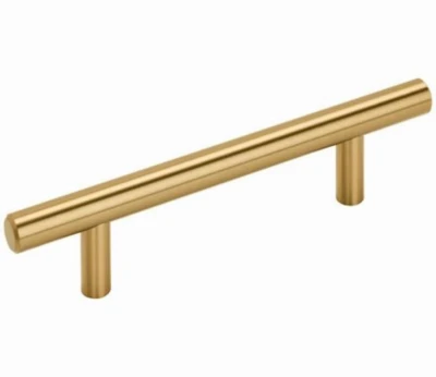 Bar Cabinet Pull, Champagne Bronze, 3-3/4 In.