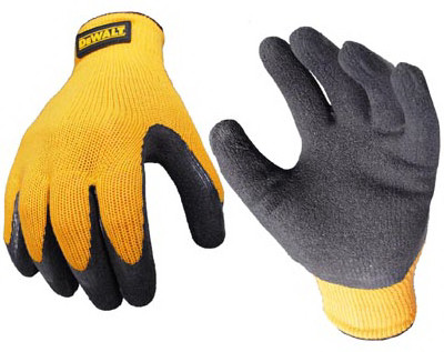 Rubber-Coated Gripper Glove, Large