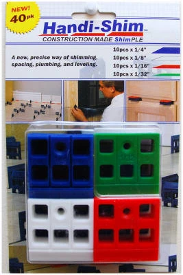 Construction Shims, Assorted Colors, Sizes, 40-Ct.