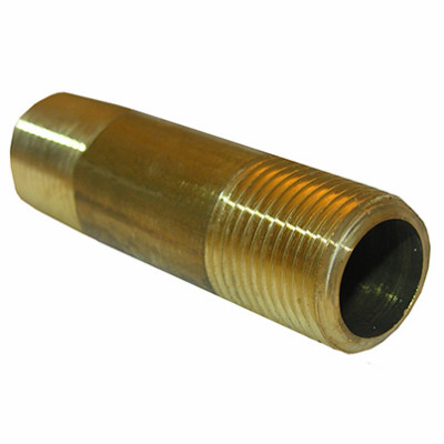 3/8 In. MPT x 1-1/2 In. Short Brass Pipe Nipple, Lead Free