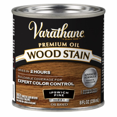 Ipswich Pine Premium Oil-Based Interior Wood Stain, 1/2-Pt.
