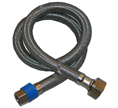 Faucet Connector, Stainless-Steel, 3/8 In. Compression x 1/2 In. Female Iron Pipe x 30 In.