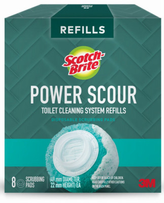 Power Scour Toilet Bowl Cleaner Scrubbing Pad Refills, 8-Ct.