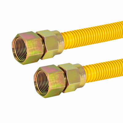 Gas Connector, Epoxy Coated, 5/8 OD x 72 In.
