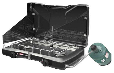 Perfectflow Propane Camping Stove, 2-Burner, 22,000-BTU