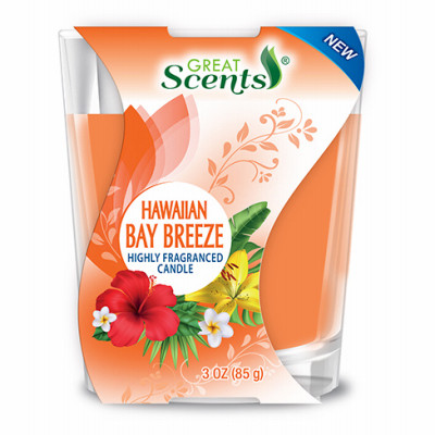 Fragrance Candle, Hawaiian Bay Breeze, 3-oz.