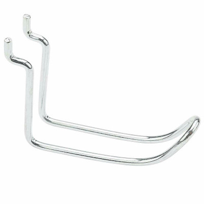 Pegboard Loop Hook, Zinc Plated, 3 In.
