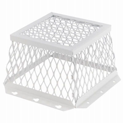 Exclusion Dryer Vent Guard, White Stainless Steel, 8 In.