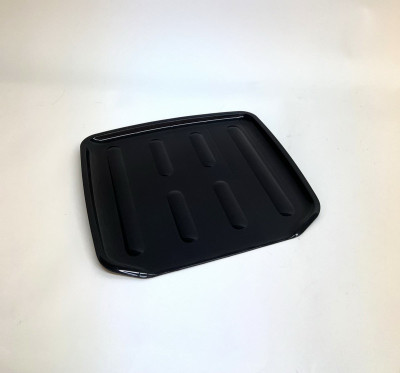 Plastic Dish Drain Board, Black, 16.1 x 14.6 In.