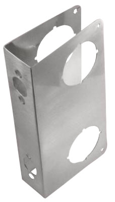 Stainless Steel Door Reinforcer, 9 x 1-3/4 In. Thick
