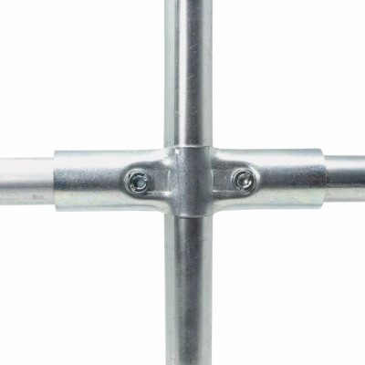 Maker Pipe 180 Degree Connector In Silver For 3/4" EMT Conduit Modular Building System