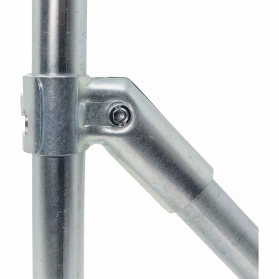 Maker Pipe 45 Degree Connector In Silver For 3/4" EMT Conduit Modular Building System