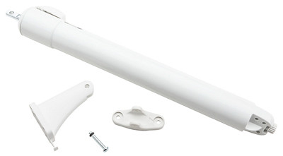 Touch 'N Hold Door Closer, Satin White
