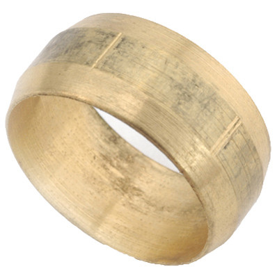 Compression Fitting, Sleeve, Lead Free Brass, 1/4 In., 3-Pk.