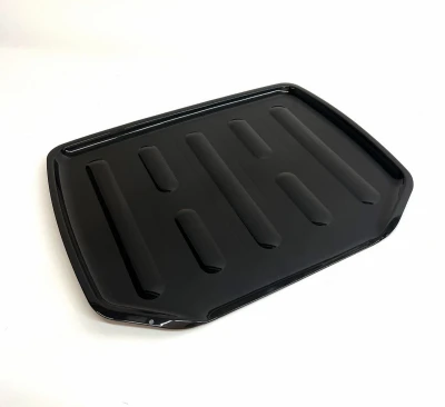 Plastic Dish Drain Board, Black, 19.6 x 15.2 In.