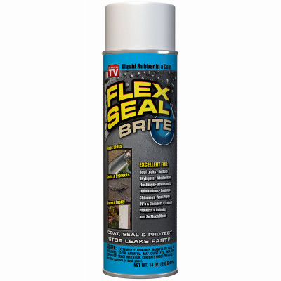 FLEX SEAL Rubber Sealant Coating, Brite White, 14-oz.