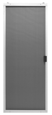 Breezeway Sliding Patio Screen Door, Bronze Steel, Adjustable Height, 36-In. Wide