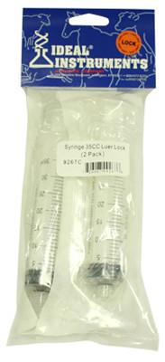 Livestock Syringe, Disposable, 35 cc, 2-Pk.