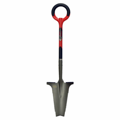 Root Slayer Root Cutting Transplant Shovel, Inverted V Cutting Blade, O-Handle Grip (5 pieces)